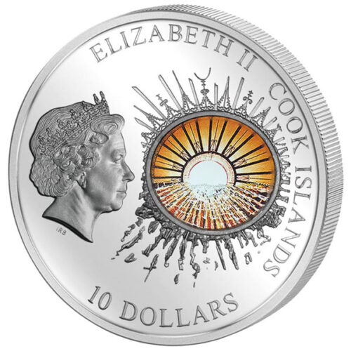 WINDOWS OF HISTORY - 100th Anniversary of the Titanic - Cook Islands - 2012 - 10 Dollars - silver coin - Image 2