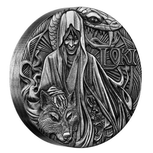 Norse Gods – Loki - Tuvalu - 2016 - 2 Dollars - 2 oz silver coin