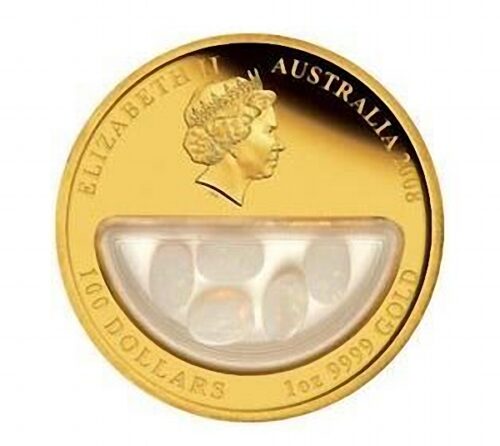 Treasures of Australia: Opals - 2008 - 100 Dollars - Australia - 1 oz gold coin with opals - no overpack - Image 2