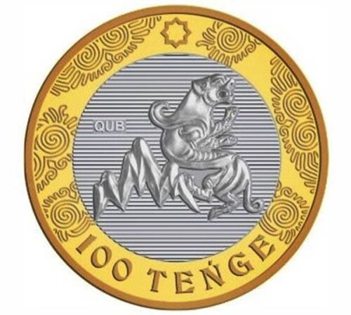 SAKA STYLE (winged irbis) - Kazakhstan - 100 tenge - 2022 - bimetallic coin