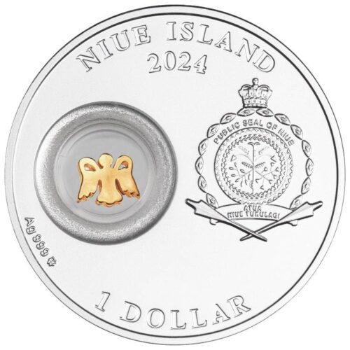 Angel of Faith - Niue - 2024 - 1 Dollar - silver coin with gilding - Image 2